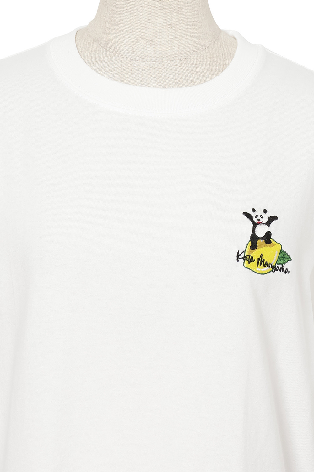 PANDA Embroidery Tシャツ 詳細画像 ホワイト 3